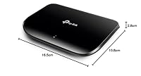 TP-Link TL-SG1005D 5-Port Gigabit Desktop Switch (5 10/100/1000Mbps-RJ45-Ports, Autoabstimmung, Auto-MDI/MDIX, Green IT, 70% Energie einsparen, Plastikgehäuse) schwarz – Ansicht 7