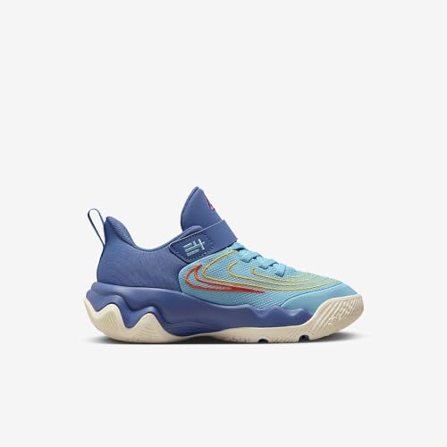 Giannis Immortality 4 Little Kids' Shoes (FZ6733-400, Denim Turquoise/Mystic Navy) Size 83