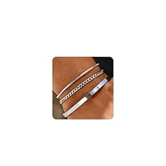 Idea Regalo - Halora Bracciale Uomo Argento, Bracciali Uomo Acciaio Inox Bracciale Uomo Bracciale Uomo Argento San Valentino Regali Di Gioielli Per Lui Bracciale Argento Uomo Regali Di Gioielli Uomo