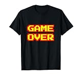 Game Over Vintage Retro Arcade Video Games Gaming Gift T-Shirt