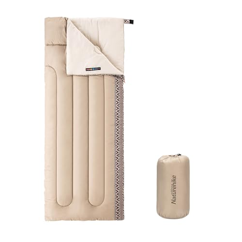 Naturehike Ultralight Sleeping Bag, 3-4 Season, Cream Right