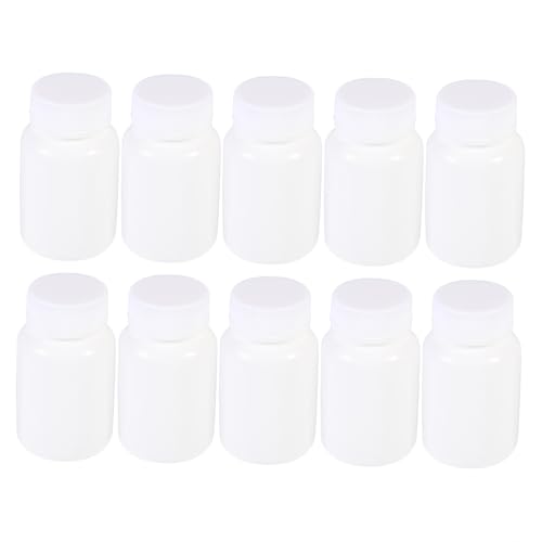 Ipetboom 60ml���F�L��pe�{�g��10�Z�b�g �X�N�����[�W�������� Hdpe�f�ސ� �|�[�^�u���J�v�Z���R���e�i �r�^�~���ۑ��p ���s��A�E�g�h�A�����s���{�g��