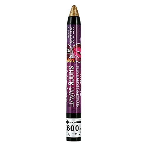 Lápiz labial verde M 1 en sombra de plumas Seiworm 2 pestañas de ojos destacados lápiz labial y lápiz de sombra de ojos Set (C, talla única)