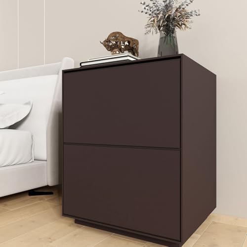 Decotalk Dark Brown Wallpaper Matte Self Adhesive Wallpaper Peel and Stick Solid Color Decorative Shelf Liners Brown Contact Paper Removable Thick 12 x 120 inch for Cabinets Drawers Bedroom Desk Table