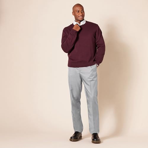 Image of Amazon Essentials Men's Slim-Fit Flat-Front Dress Pant