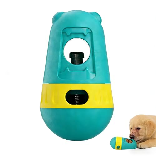 Interaktives Hundespielzeug - Slow Feeder Puzzle Ball mit Snackstab-Halterung - Leckerli-Spender für Kleine, Mittlere & Große Hunde - Fördert Gesunde Essgewohnheiten & Mentale Stimulation