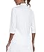 MoFiz Poloshirt Damen Kurzarm Atmungsaktive Poloshirts Damen mit 1/4 Reißverschluss Polo Shirt Damen Schnelltrocknendes Sportshirts mit halblange Ärmel Weiß XS