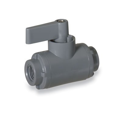 Válvula de bola de 2 vías Cole-Parmer: control de flujo confiable en PVC de 1/8" NPT