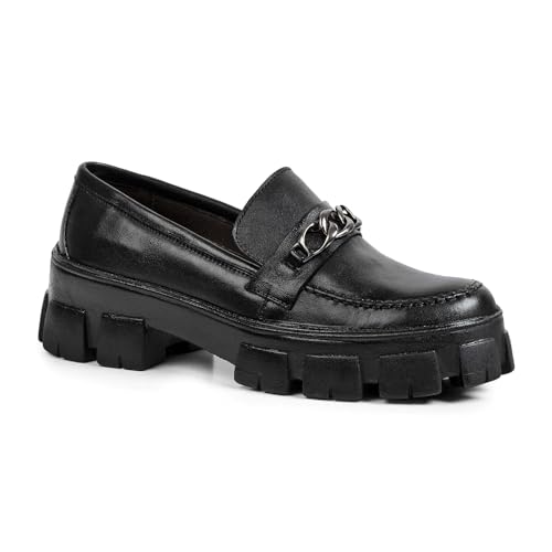 Sapato Feminino Mocassim Tratorado (Preto metal, br_footwear_size_system, adult, numeric, numeric_39