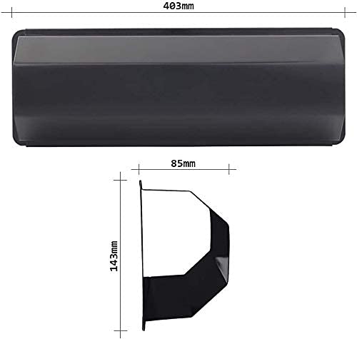 Image of INDIAN DECOR. 2950 Outdoor Wall Mounted Newspaper Rack, Newspaper Holder, Magazine Rack, Outdoor Newspaper Holder - Black (Metal)
