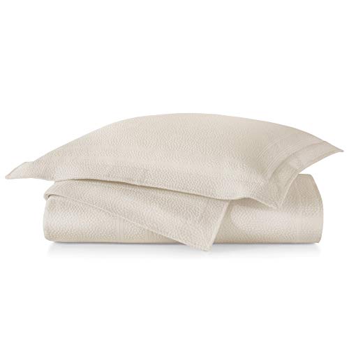 Peacock Alley Montauk Matelass Coverlets - 100% Egyptian Cotton in 4 Luxurious Color Options with Pebble Texture - King (Linen)