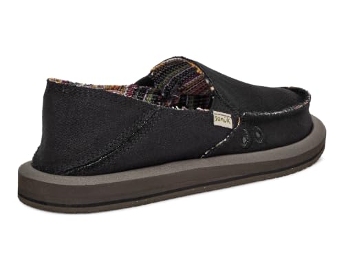 Image of Sanuk Donna Hemp 2 Tone Womens Loafers - Slip On Memory Foam Shoes