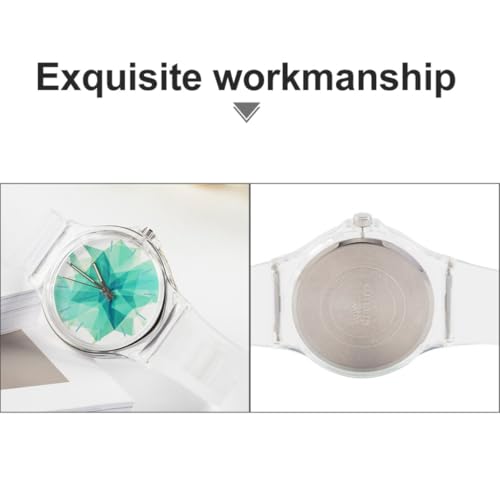Reloj de cuarzo transparente y esfera clara SOLUSTRE para estudiantes 3