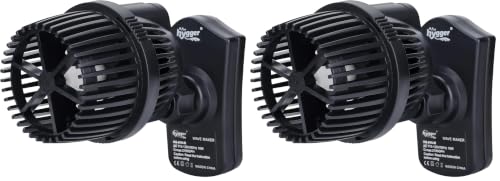 Image of hygger 2100 GPH Aquarium Wave Maker Pump with Strong Magnetic Suction Base, Ultra-quiet 360 Degree Rotating Submersible Power Head, for 75-130 Gal Freshwater Saltwater Tank (Pack of 2)