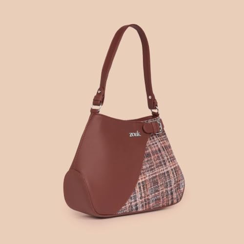 Image of ZOUK Ira Handbag | Stylish Women's Handbag | Luxury Shoulder Bag for Women | Trendy | Fancy Ladies Handbags | Small Purse for Events | Water-Resistant