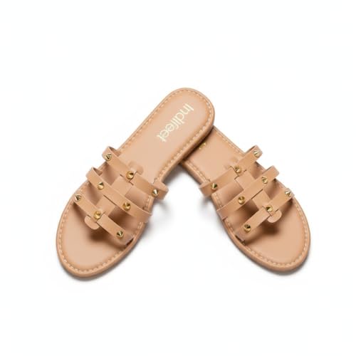 Image of Indifeet Stylish Studded Slip On Flats for Women