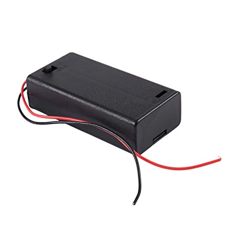 OVBBESS 2 x AA 3 V Batterij Houder Case Box Slot Bedrade AAN/UIT Schakelaar w Cover - Afbeelding 7