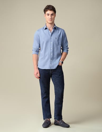 Image of U.s.Polo Association Men's Solid Tailored fit Shirt