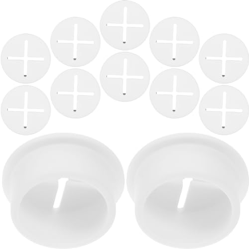 ARTIBETTER Tapones Flexibles de Escritorio para Orificio de Cable, 20 pzas, 25mm, Cubierta para Agujero de Cable, Organizador de Cables para Escritorio, Protección para Cables, Blanco miniatura 1