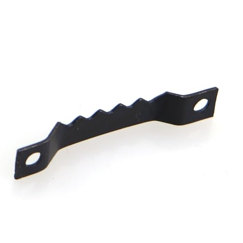 Image of 100PCS 39mm Black Small Serrated Picture Hooks Steel Easel with Screws Decoration Hardware Accessories for Hanging Artworks and Digital Paintings