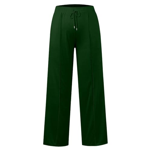 Wide Leg Sweatpants Girls Elastic 𝗗rawstring Straight Leg 𝐏alazzo 𝗟ounge Comfy Joggers Trousers with Pockets