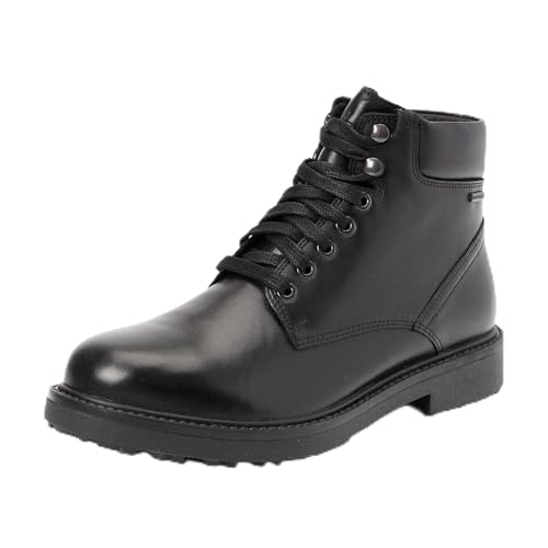 Con una fodera calda Geox U Lagorai + Grip B A, Stivale alla Caviglia Uomo, Nero, 42 EU
