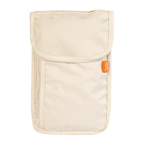 Viajes al Aire Libre Viajes de Negocios antirrobo RFID Bloqueo Stash Cuello Cartera, Bolsa de Viaje + Titular del Pasaporte Impermeable Cuello Colgante teléfono móvil Pasaporte Bolsa
