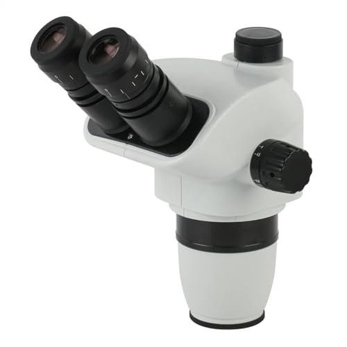 Microscope 6.7X-45X Zoom Industrial Lab Trinocular Binocular Stereo Microscope Head + WF10X/22mm Eyepiece + 0.5X 0.7X 2.0X Objective Lens(with 2.0X,Trinocular)