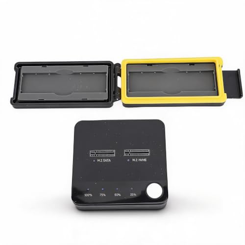 Duplicador M.2 Clonador, Estación Dock Dual SSD NVMe y SATA miniatura 1