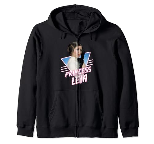 Sweat zippé Leia Star Wars rose idéal pour vos soirées streaming et sorties décontractées