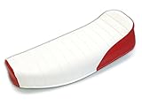 schwalbe sitzbankbezug leder  AKF Sitzbezug strukturiert, weiß/rot ohne Schriftzug - für Simson S50, S51, S70, KR51/2 Schwalbe, SR4-3 Sperber, SR4-4 Habicht