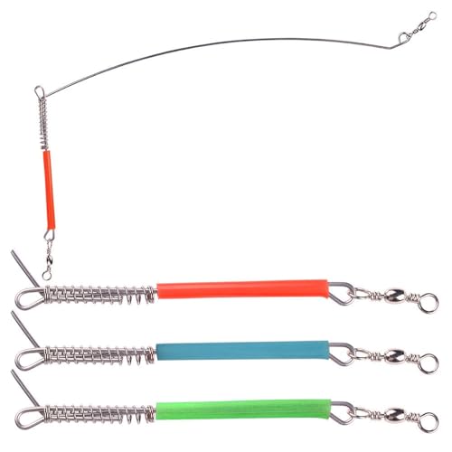 Set de 15 divisores de línea de pesca de acero coloridos miniatura 1