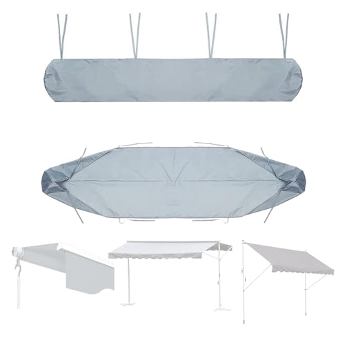 Markisenabdeckung für den Außenbereich,Markisen-Schutzhülle für Markisen,Markisenabdeckung für Outdoor Garten Terrasse mit Schnur Markisenabdeckung (Size:250cm,Color:c)