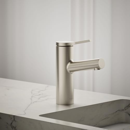 Kohler K-35048-4-BN Elate® Single-Handle Bathroom Sink Faucet, Bathroom Faucets, 1.2 GPM, Vibrant Brushed Nickel thumbnail 2