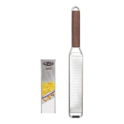 Microplane Master Series Wood Handle Stainless Steel Zester Grater Cover