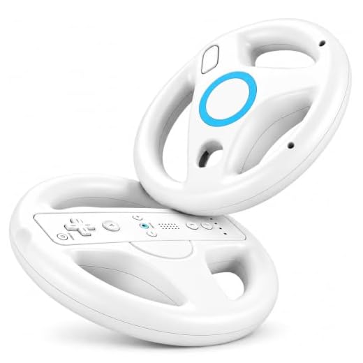 Wii Steering Wheel for Wii Remote Controller, Wii Mario Kart - Set of 2
