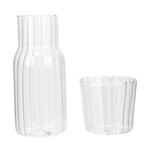 NOLITOY Cooling Kettle Glass Carafe for Household Bedside Use Multi-Function Water Jug Delicate Design for Dormitory Tabletop Convenient for Daily Water Container Needs