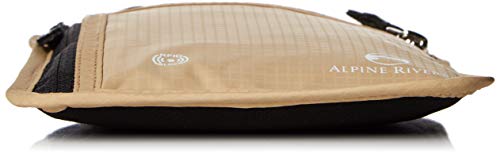 Neck Wallet Passport Holder & Travel Pouch RFID Blocking with 5 Extra Bonus Sleeves