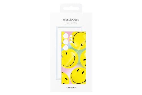 Image of SAMSUNG Galaxy S24 Ultra FlipSuit Phone Case, Included Interactive Card Syncs with Screen, Customize for Different Display Designs, US Version, EF-MS928CYEGUS, Yellow