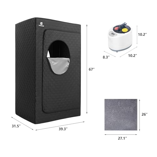 image for COSVALVE Portable Steam Sauna for Home, Full Size Personal Steam Room 
