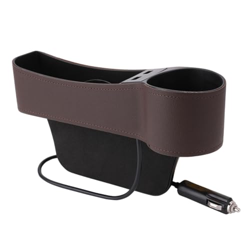Organisateur espace inter siège auto anti-chute d'objets avec double USB
