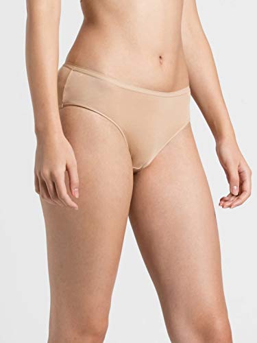 Image of Jockey 1807 Women's High Coverage Micro Modal Elastane Stretch Mid Waist Hipster with Ultrasoft Exposed Waistband