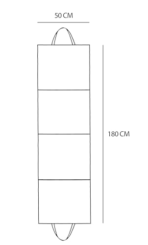 Faltbare Strandmatte 180x50 cm - Wasserabweisend, Komfortable Polsterung - Leicht & Platzsparend - Ideal für Strand, Picknick, Garten & Camping - Made in Poland - Robust und Praktisch - Blue Passion