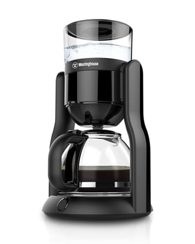 Image of Westinghouse 560ml 680W 4 Cup Drip Coffee Maker Black | One Touch Operation, Keep Warm Function, Detachable Permanent Filter, Espresso Machine | 2 Years Warranty (WKCMV5102)
