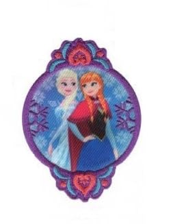 Parche termoadhesivo FROZEN, ELSA Y ANNA, parches infantiles bordados para decorar y reparar ropa.