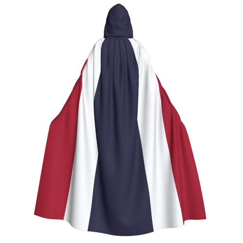 Cape d'Halloween originale avec capuche profonde motif drapeau Thaïlande