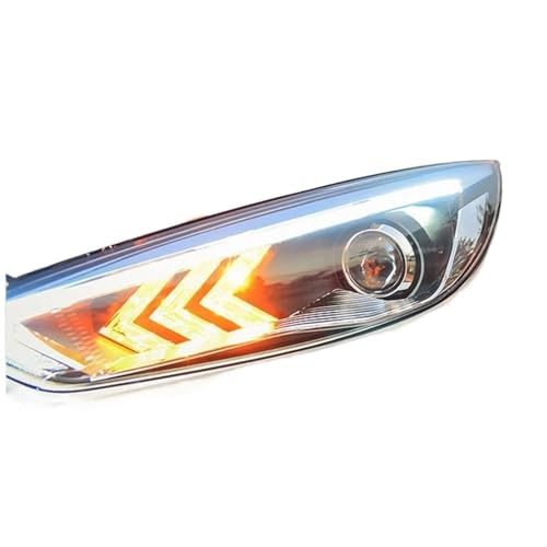 Para Ford Para Focus 4 2015 2016 2017 Luz Circulación Diurna Faros LED Bombilla Bi Xenon Luz Antiniebla LáMpara Pantalla(No low beam)