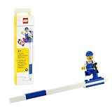 Lego Pen Pal - Bolígrafo de gel con minifigura, color azul (53702), bolígrafo de gel recargable, relleno de calcetín