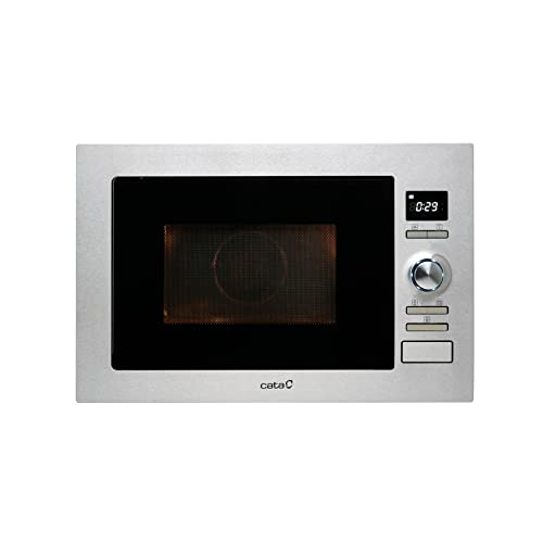 Cata MC 25 D - Horno microondas con grill, 900 W, color plateado, gris