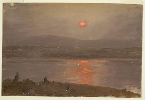 Póster Hudson al tramonto Frederic Edwin Church para decorar despachos y oficinas